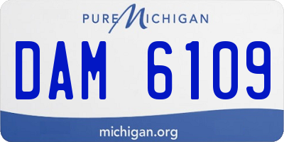 MI license plate DAM6109