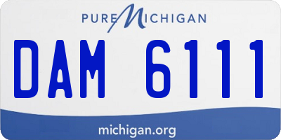MI license plate DAM6111
