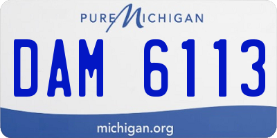 MI license plate DAM6113