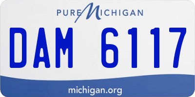 MI license plate DAM6117