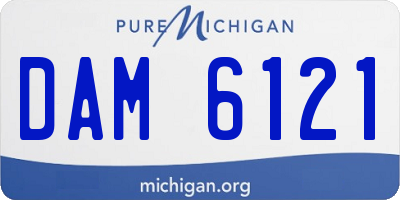 MI license plate DAM6121