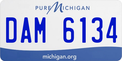 MI license plate DAM6134