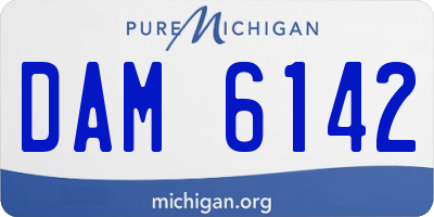 MI license plate DAM6142