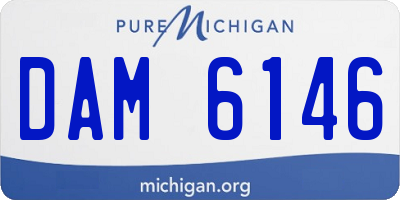 MI license plate DAM6146