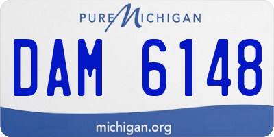 MI license plate DAM6148