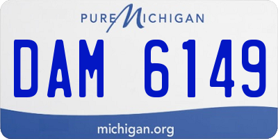 MI license plate DAM6149