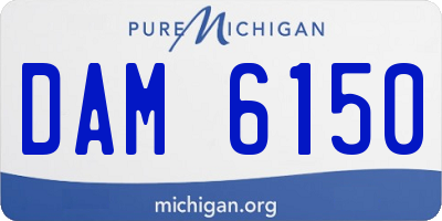 MI license plate DAM6150