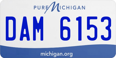 MI license plate DAM6153