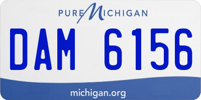 MI license plate DAM6156