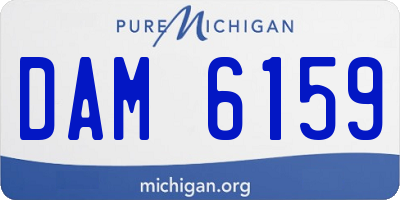MI license plate DAM6159