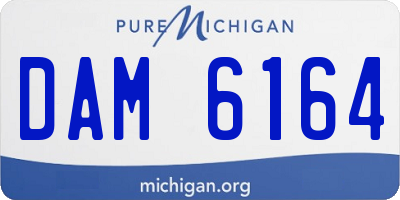 MI license plate DAM6164