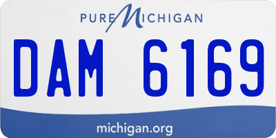 MI license plate DAM6169