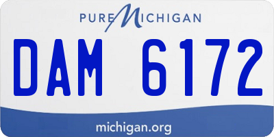 MI license plate DAM6172