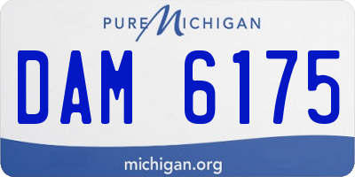MI license plate DAM6175