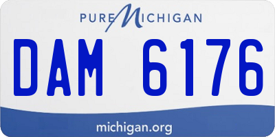 MI license plate DAM6176