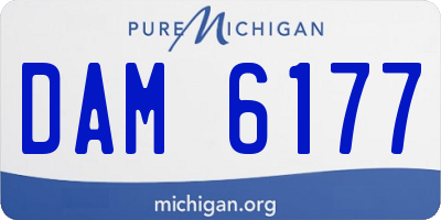 MI license plate DAM6177