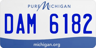 MI license plate DAM6182