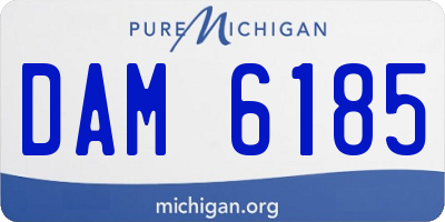 MI license plate DAM6185
