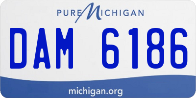 MI license plate DAM6186