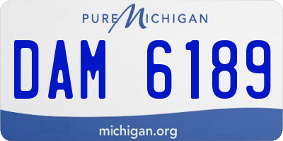 MI license plate DAM6189
