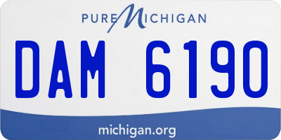 MI license plate DAM6190