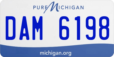 MI license plate DAM6198