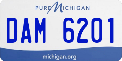 MI license plate DAM6201