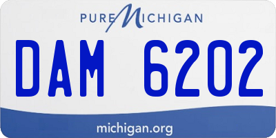 MI license plate DAM6202