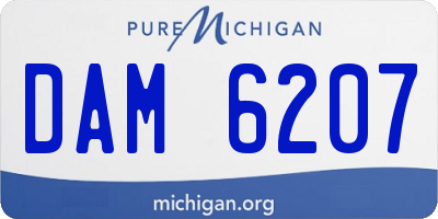MI license plate DAM6207