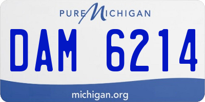 MI license plate DAM6214