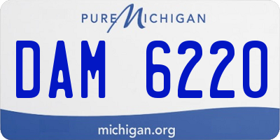 MI license plate DAM6220