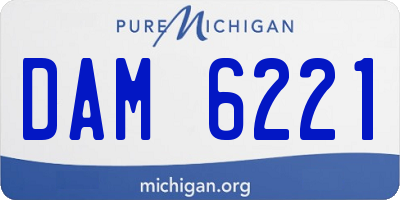 MI license plate DAM6221