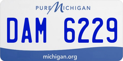 MI license plate DAM6229