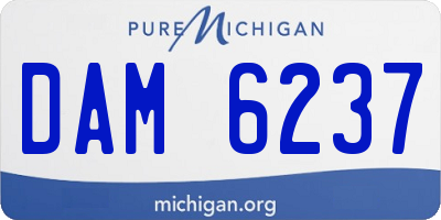 MI license plate DAM6237