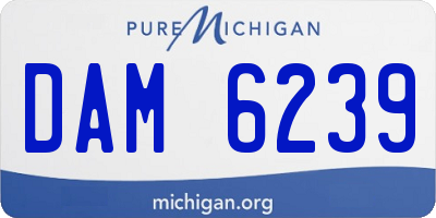 MI license plate DAM6239
