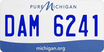 MI license plate DAM6241