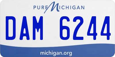 MI license plate DAM6244