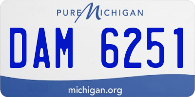 MI license plate DAM6251