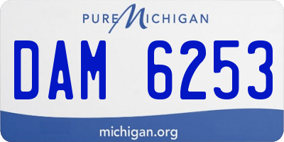 MI license plate DAM6253