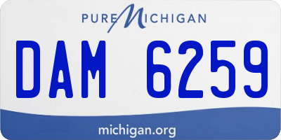 MI license plate DAM6259