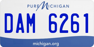 MI license plate DAM6261