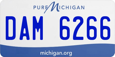 MI license plate DAM6266
