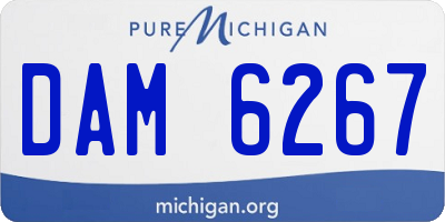 MI license plate DAM6267