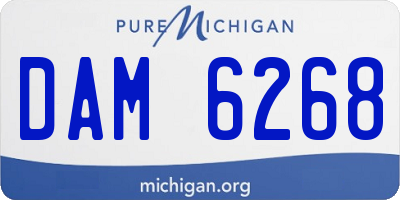 MI license plate DAM6268