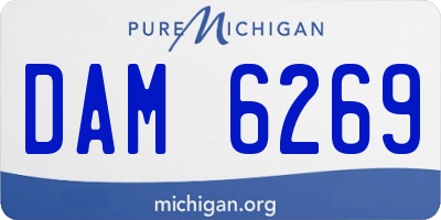 MI license plate DAM6269