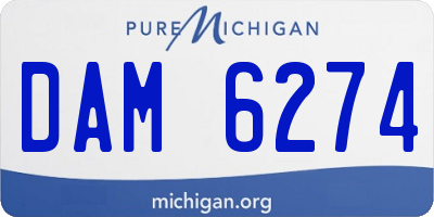 MI license plate DAM6274