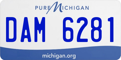 MI license plate DAM6281