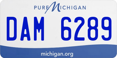 MI license plate DAM6289