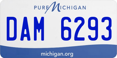 MI license plate DAM6293