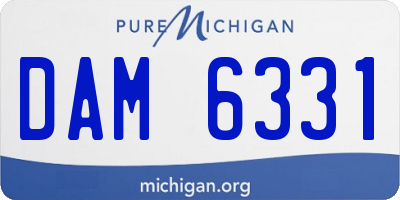 MI license plate DAM6331